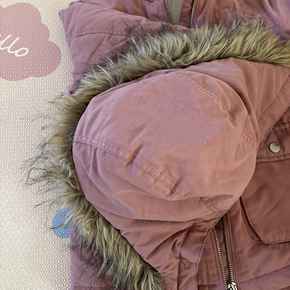 Girls Dusty Rose Parka - Picture 3 of 6
